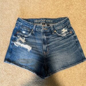 American Eagle strigid denim shorts